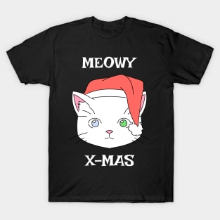 Meowy xmas cat says T-Shirt